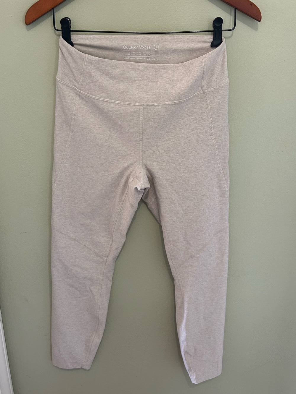 Outdoor Voices Women’s Heather Oatmeal Leggings
